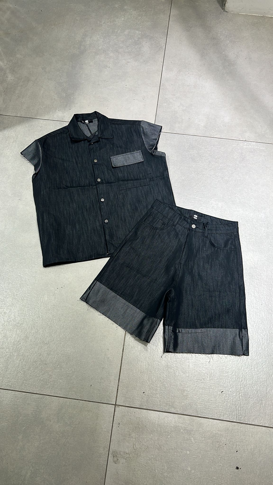 CORDSET DENIM CONTRASTO