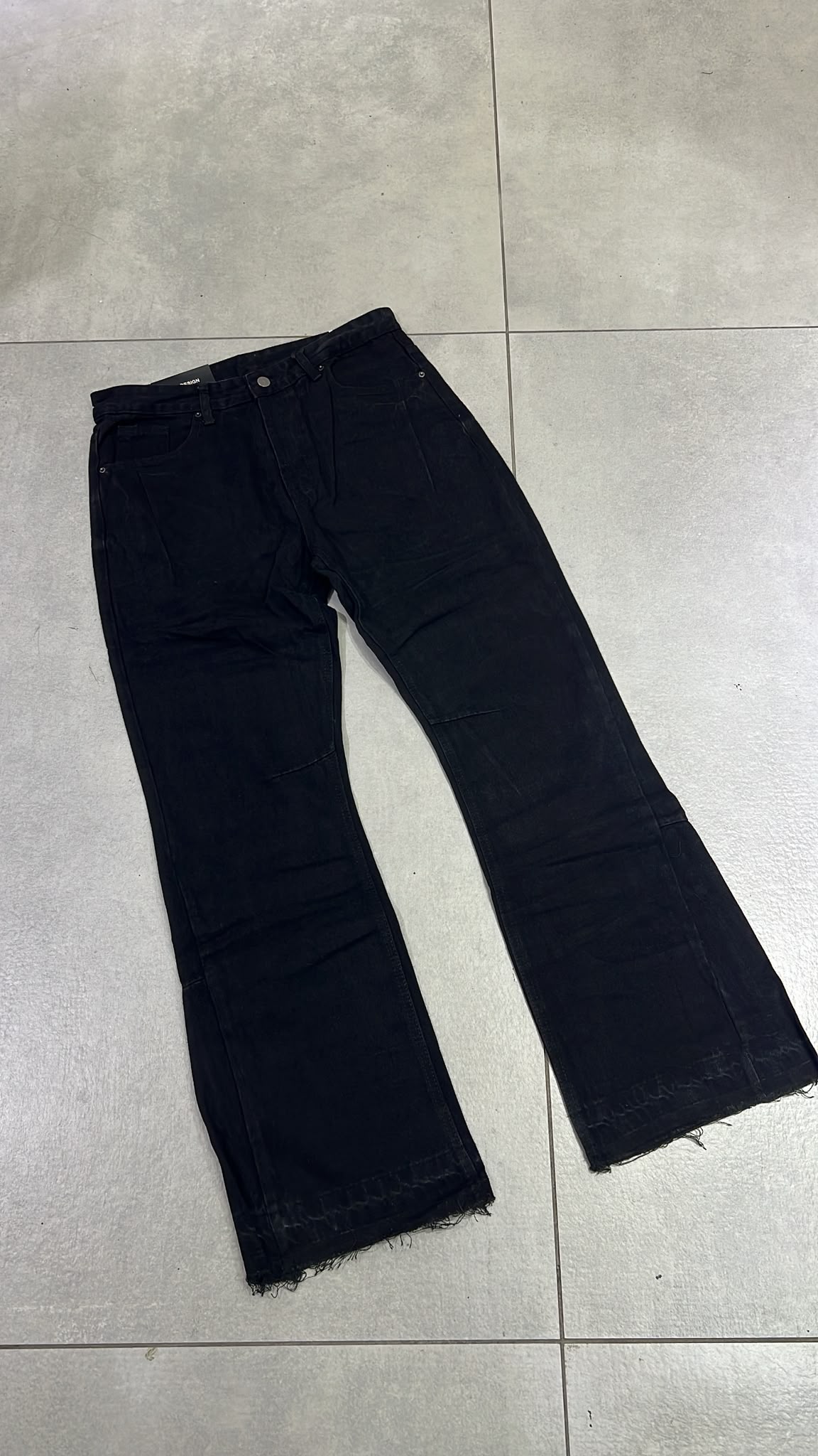 JEANS FLARE BLACK 755