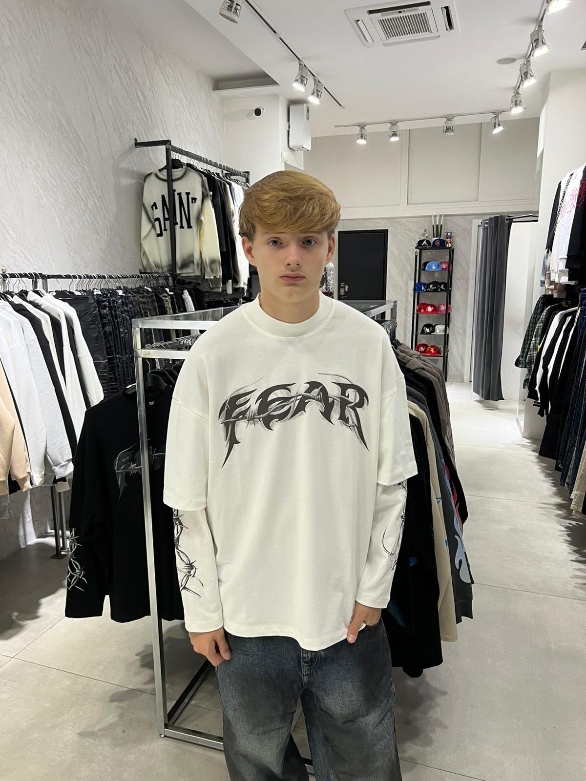 DOUBLE SLEEVE FILO SPINATO 061