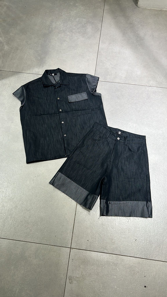 CORDSET DENIM CONTRASTO