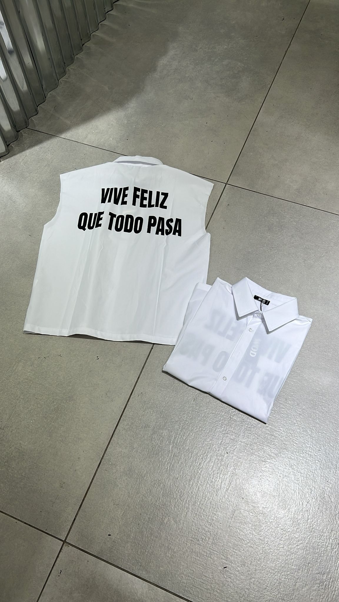 CAMICIA SMANICATA VIVE FELIZ 8120