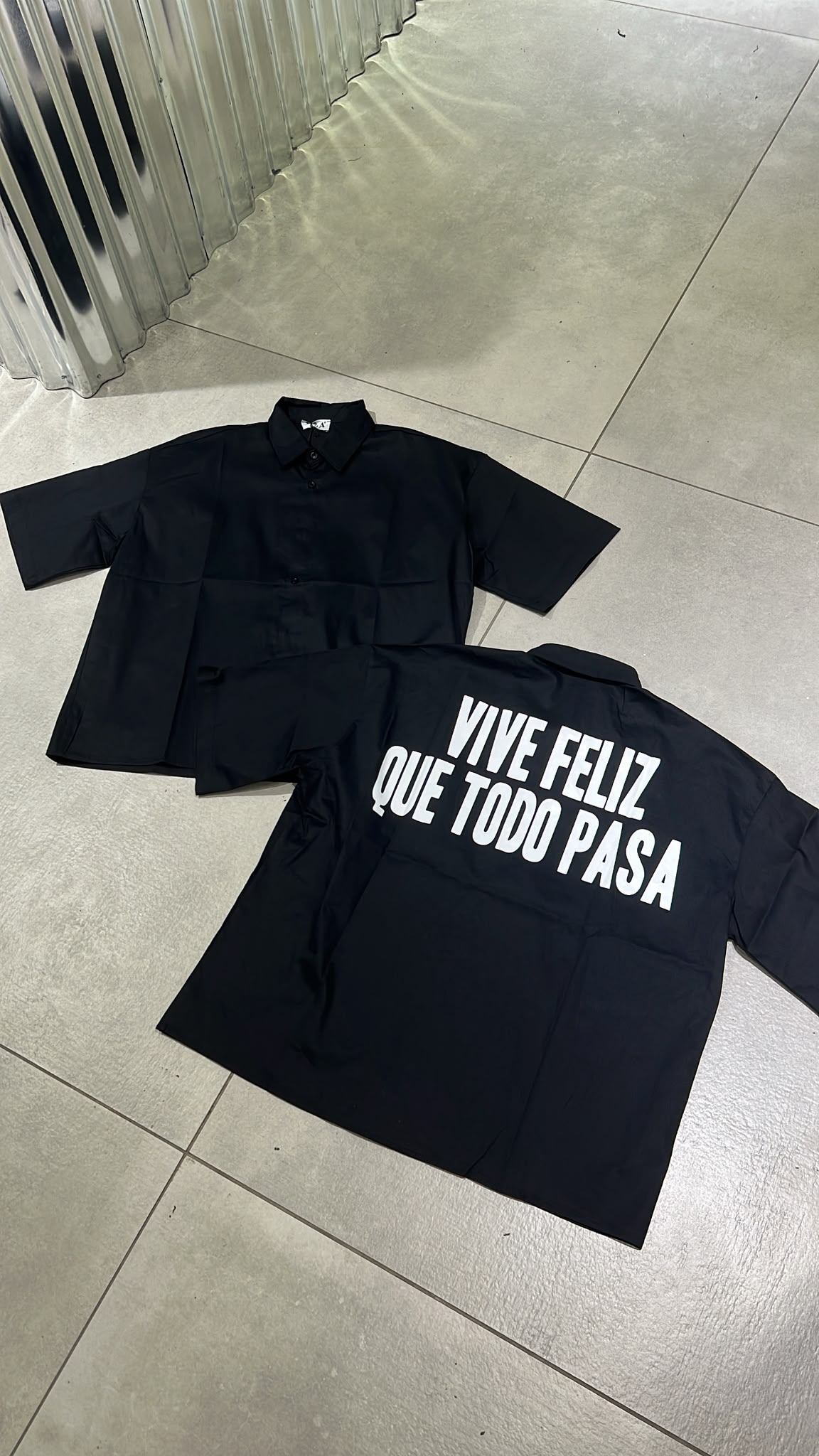 CAMICIA VIVE FELIZ 1107